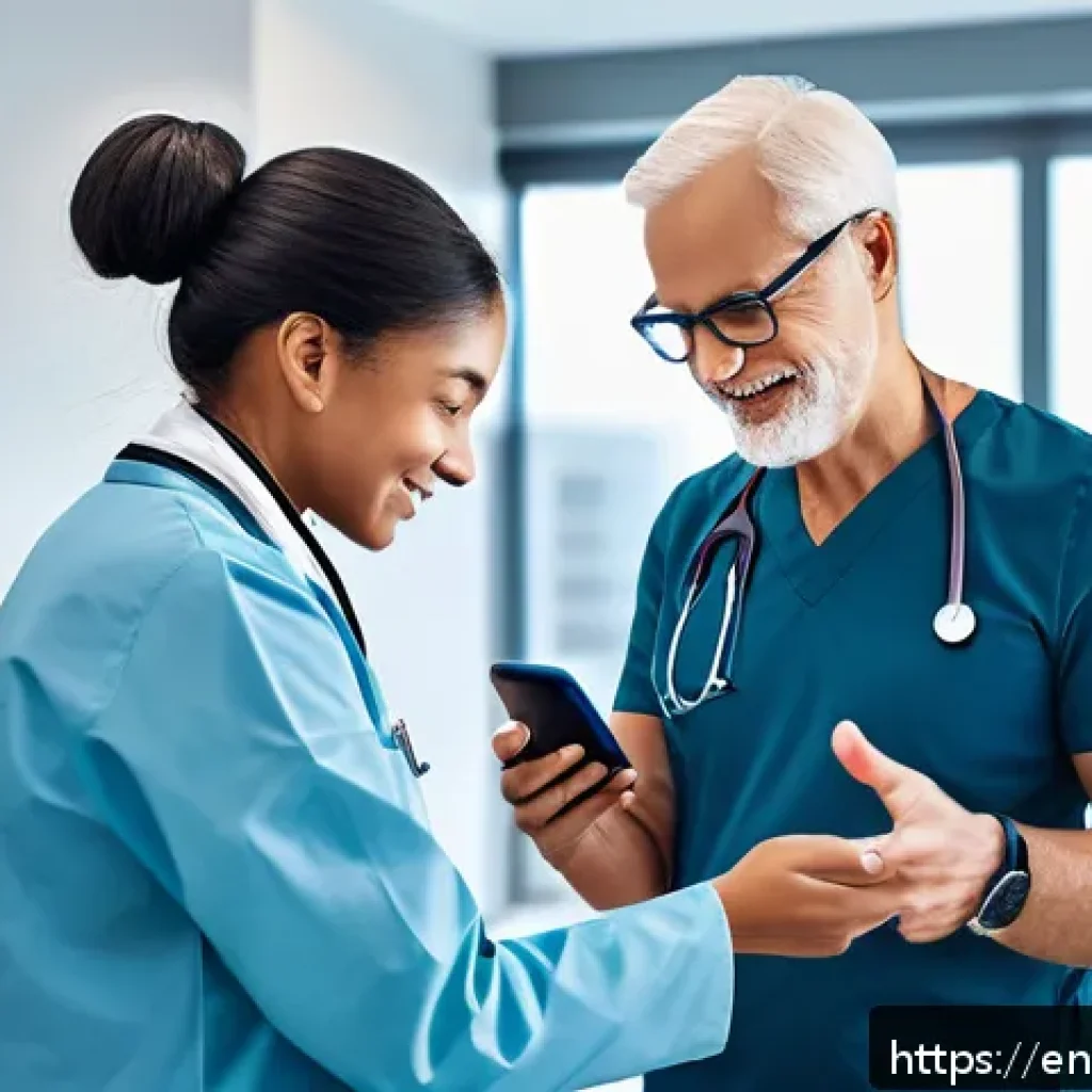 예방 중심 헬스케어의 성과 평가 방법 - A modern healthcare setting showing diverse adult patients wearing comfortable, casual clothing and ...